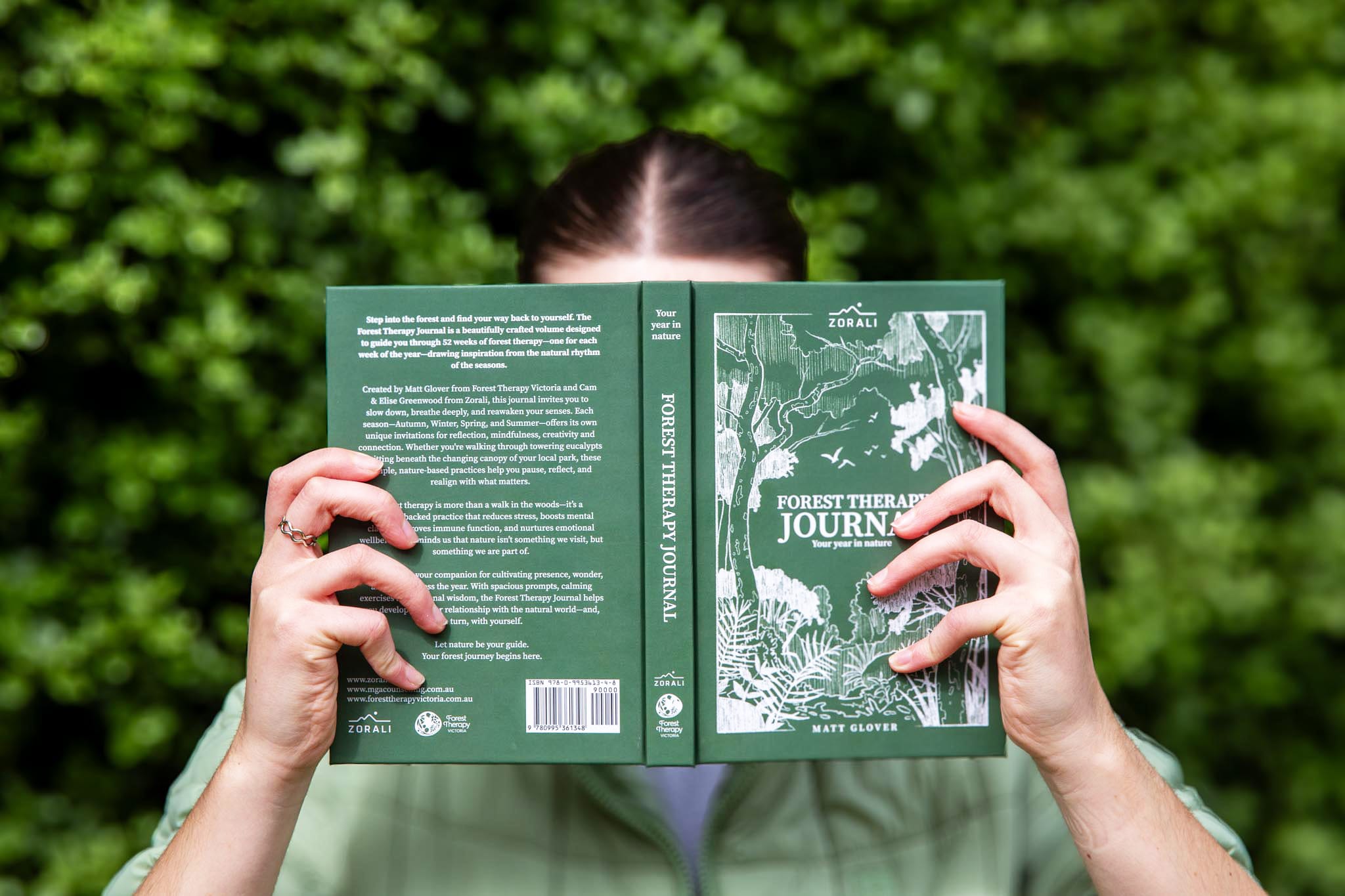 Person Reading Journal Divi WooCommerce Layout